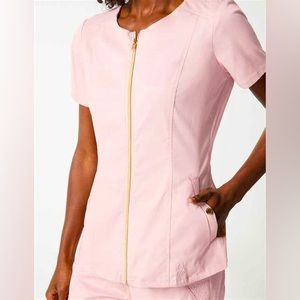 JAANUU fancy scrub top